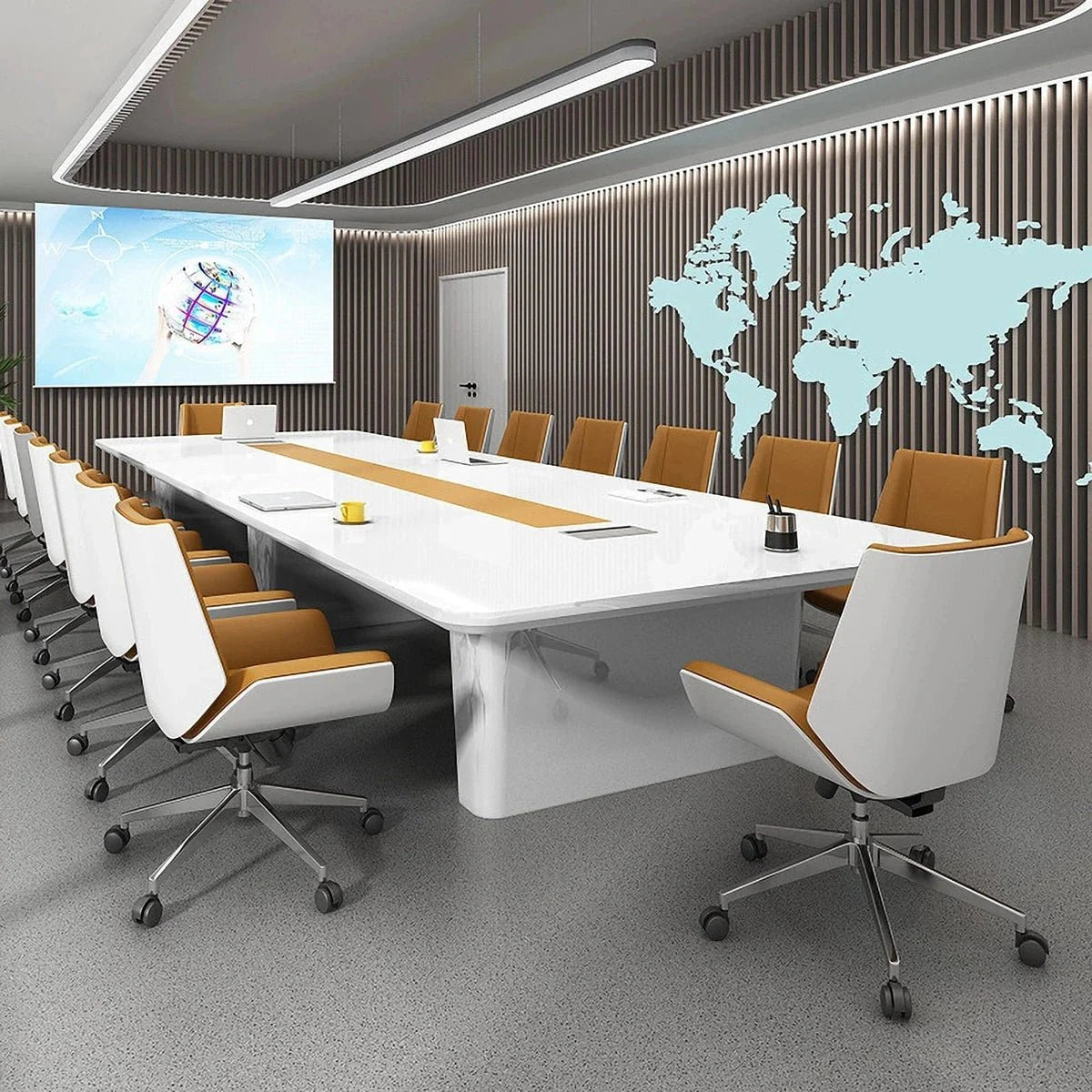 Lynix · White Conference Room Table