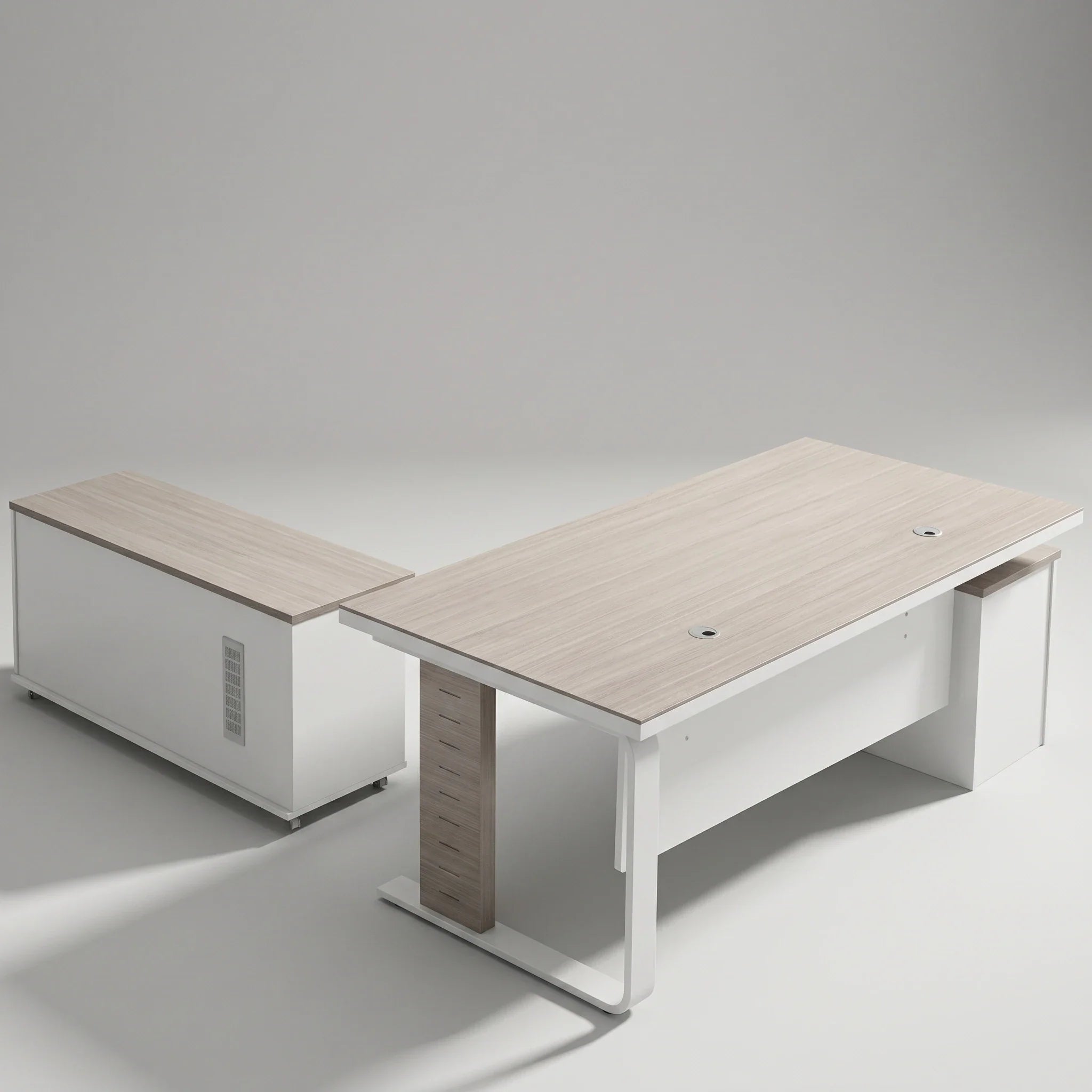 Vesper · Executive Desk w/ Mobile Storage