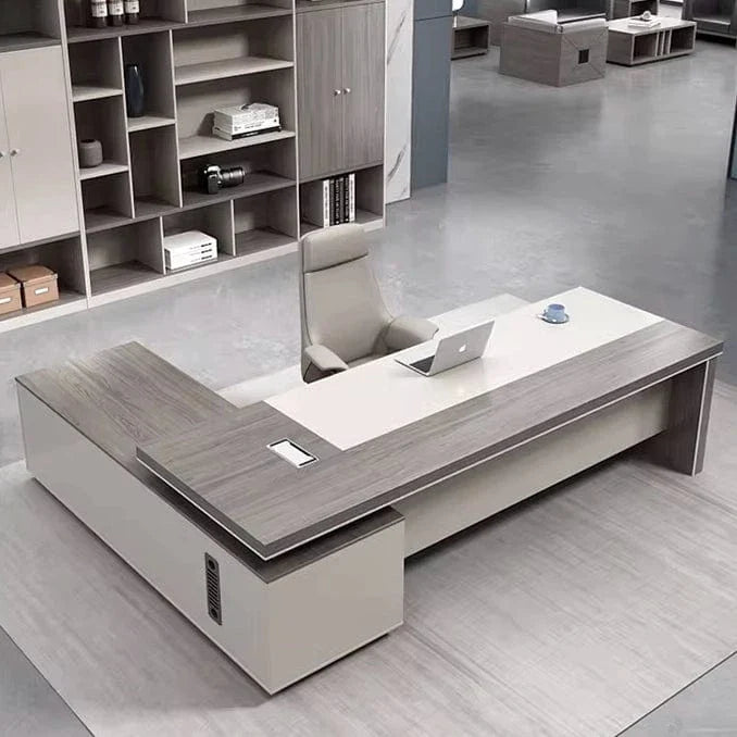 Purdue · Modern L-Shaped Executive Desk