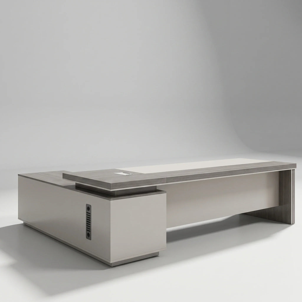 Purdue · Modern L-Shaped Executive Desk