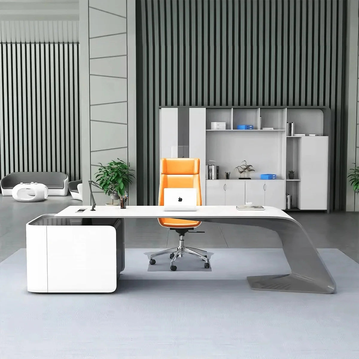 Gödel · White Executive Desk