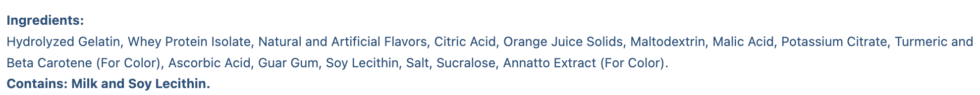 Orange Fruit Drink