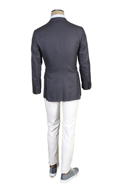 Kiton Solid Wool Sport Jacket