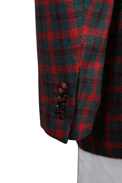 Kiton Checked Cashmere-Silk Sport Jacket
