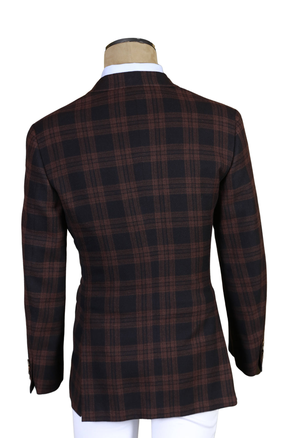 Brioni Plaid Double Breasted Wool Sport Jacket