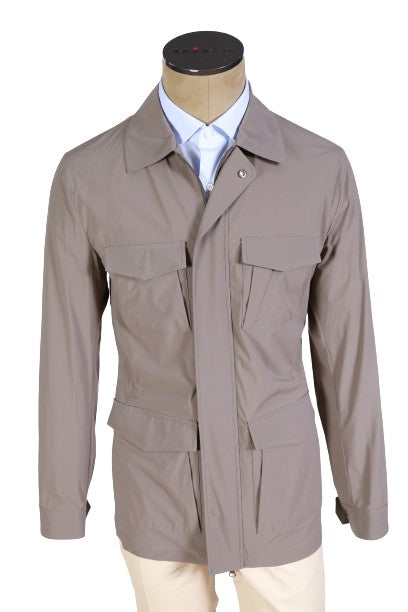 Kired by Kiton Solid Nylon Overcoat