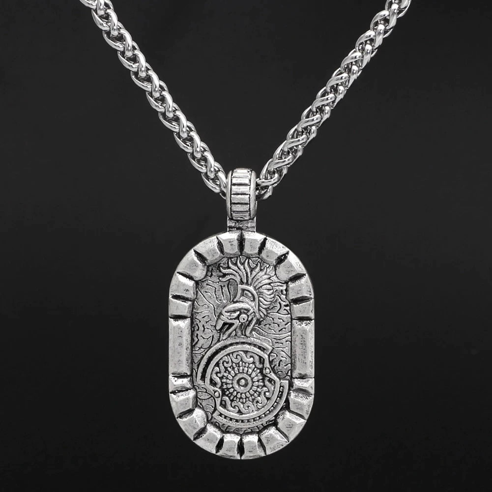 Greek Hoplite Soldier Stainless Steel Necklace