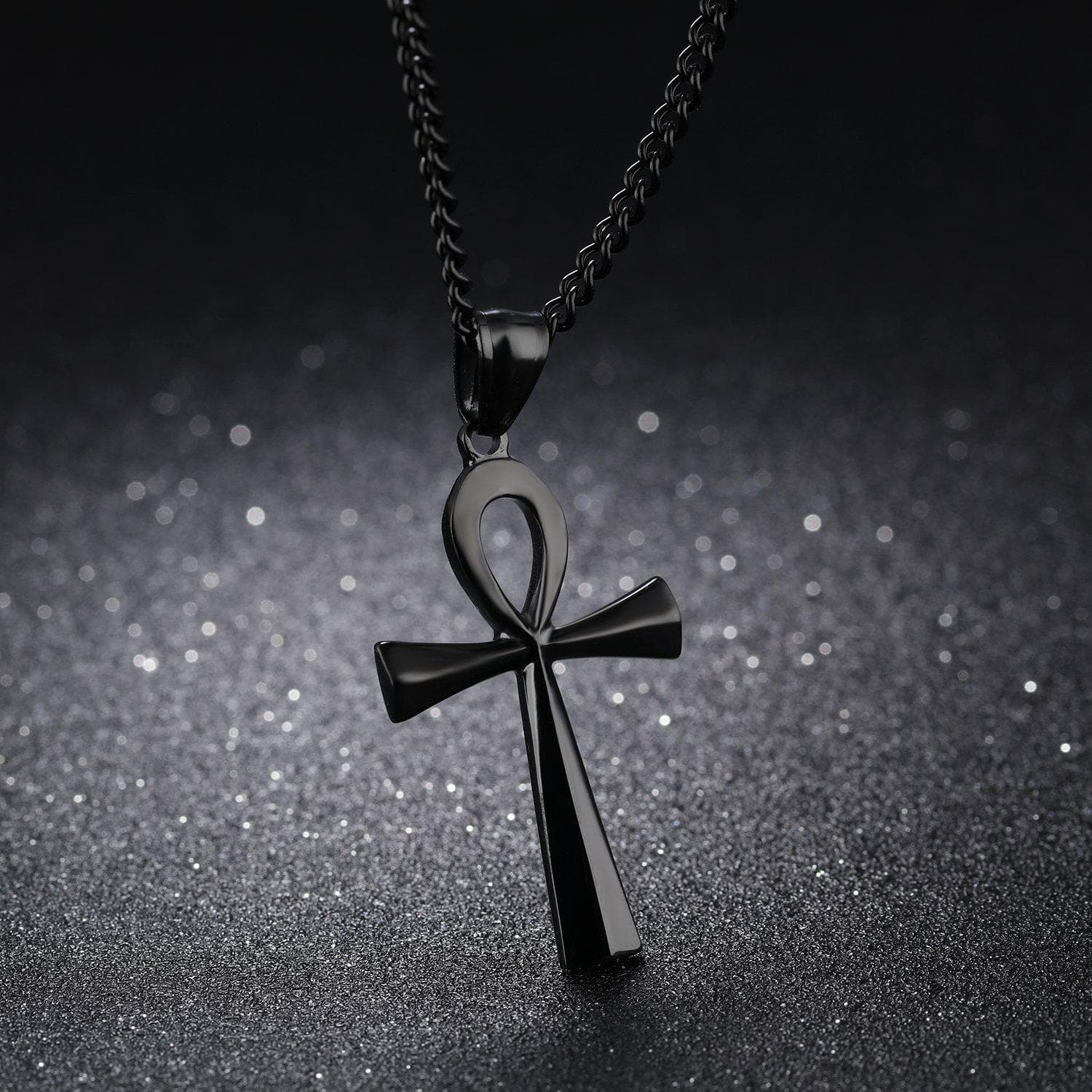 Ancient Egypt Life and Balance Stainless Steel Necklace