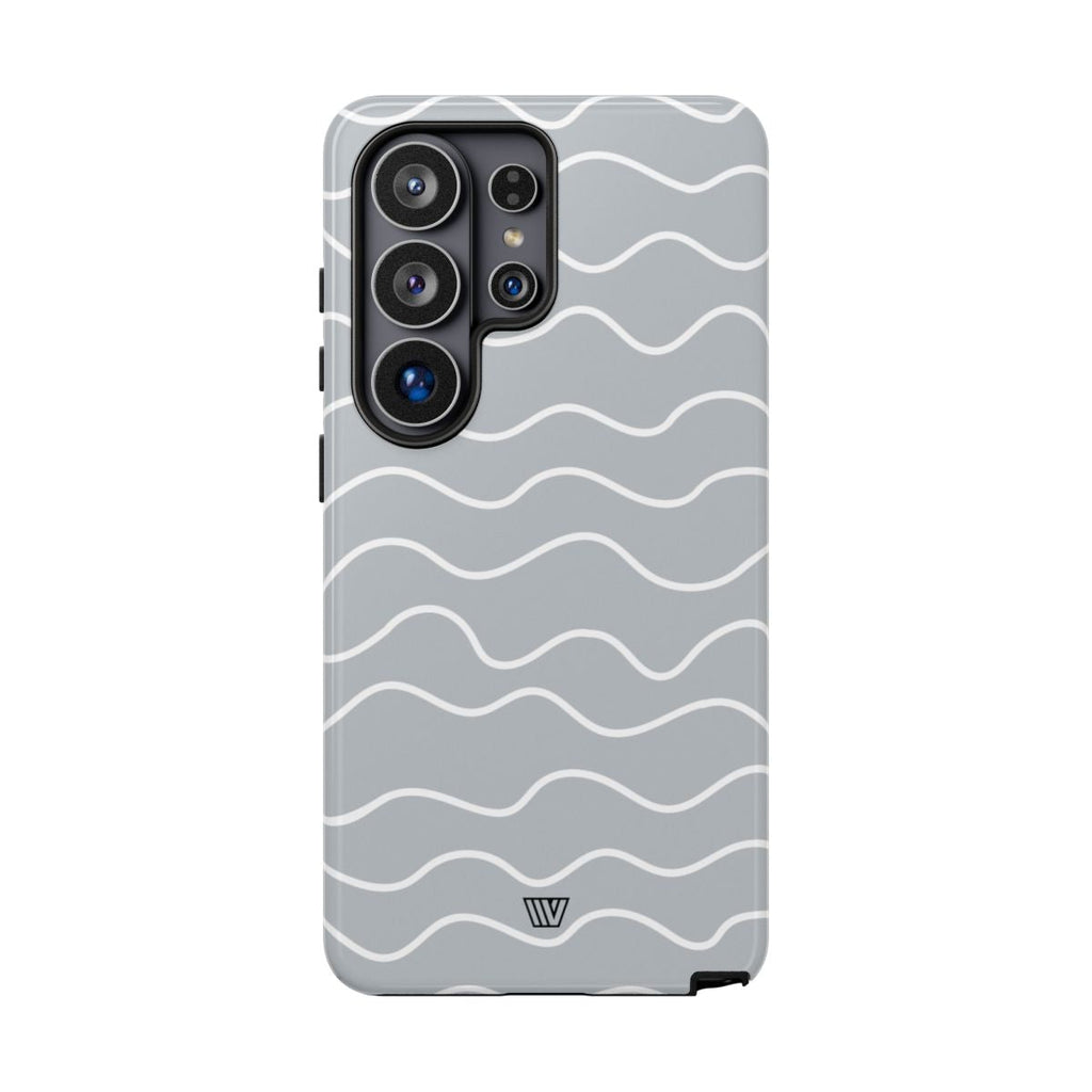 GRAY WAVES | Tough Phone Case