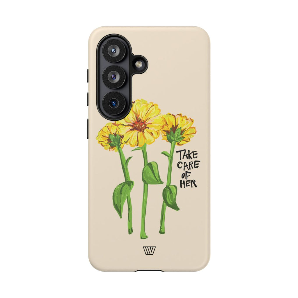 TAKE CARE OF HER | Tough Phone Case