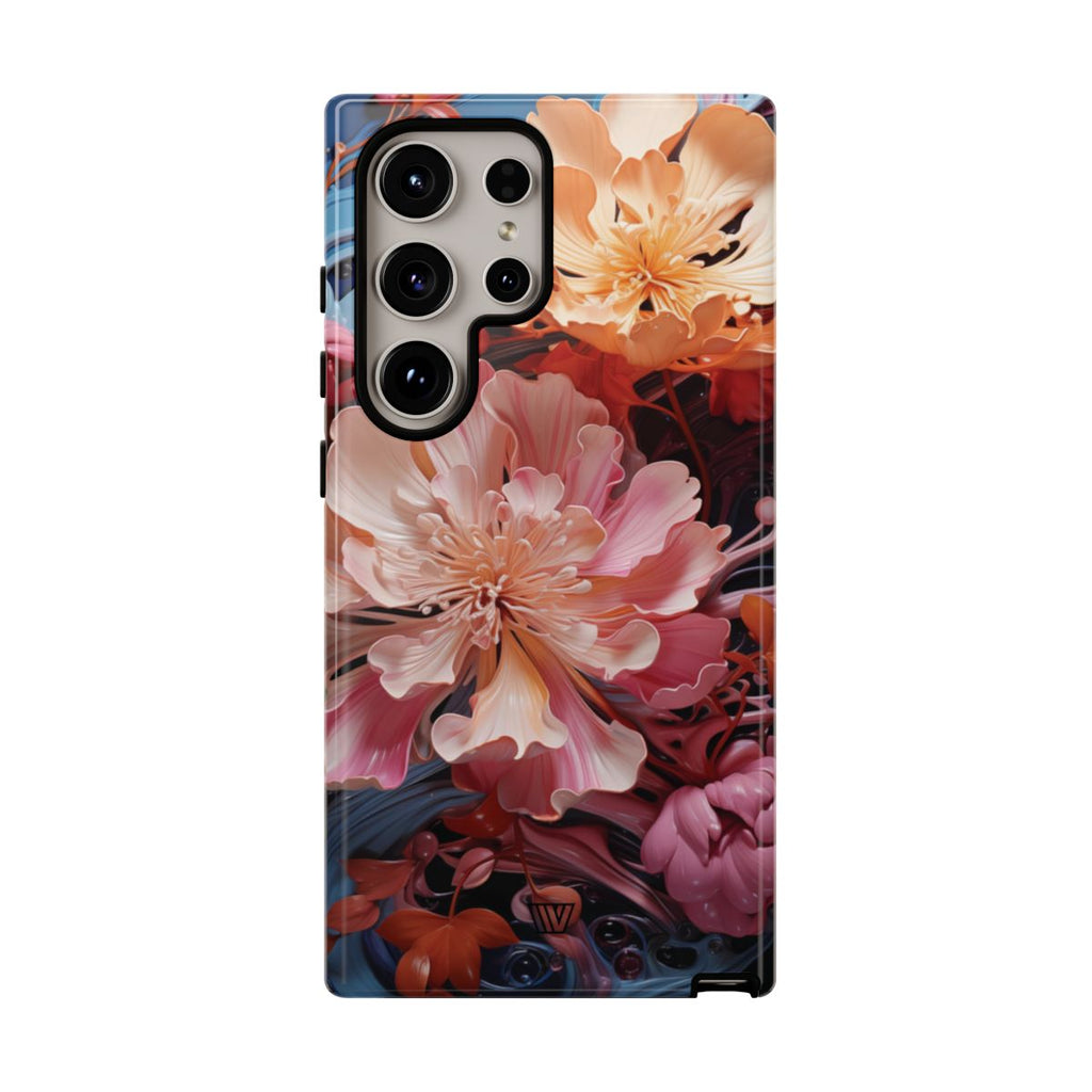 PAINT SWIRL FLOWERS | Tough Phone Case