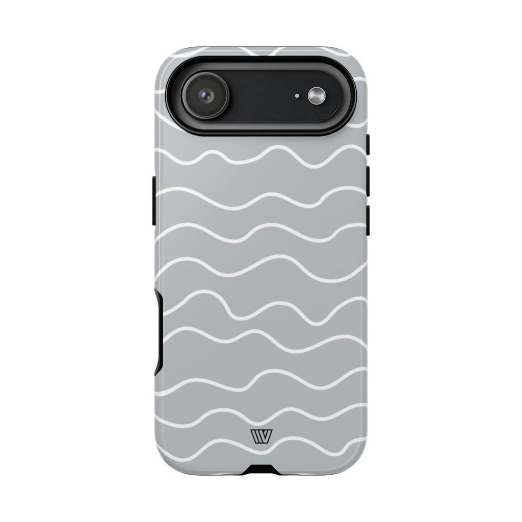 GRAY WAVES | Tough Phone Case