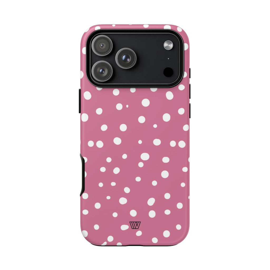 BLUSH RED DOTS | Tough Phone Case