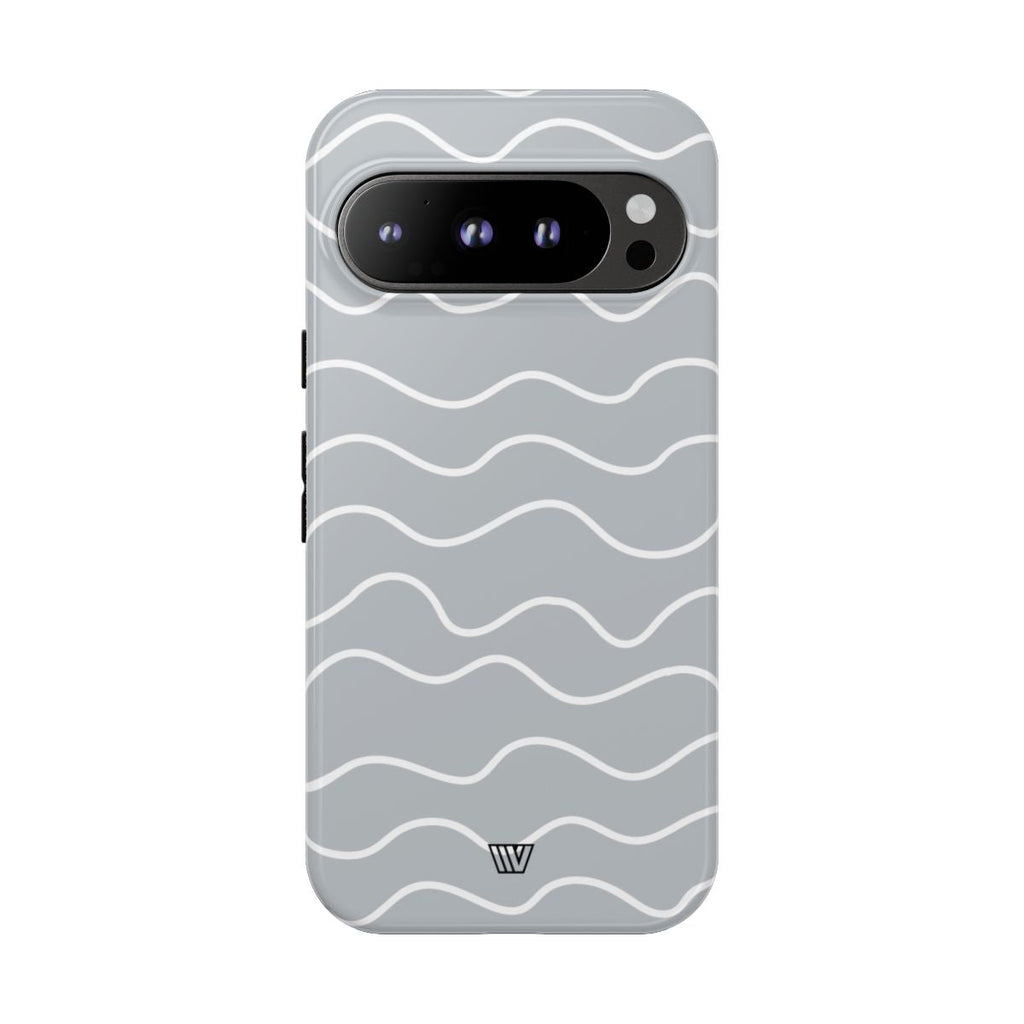 GRAY WAVES | Tough Phone Case