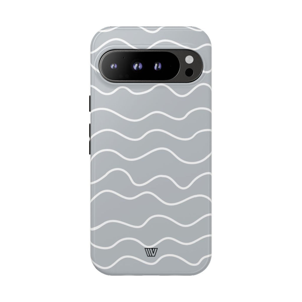GRAY WAVES | Tough Phone Case