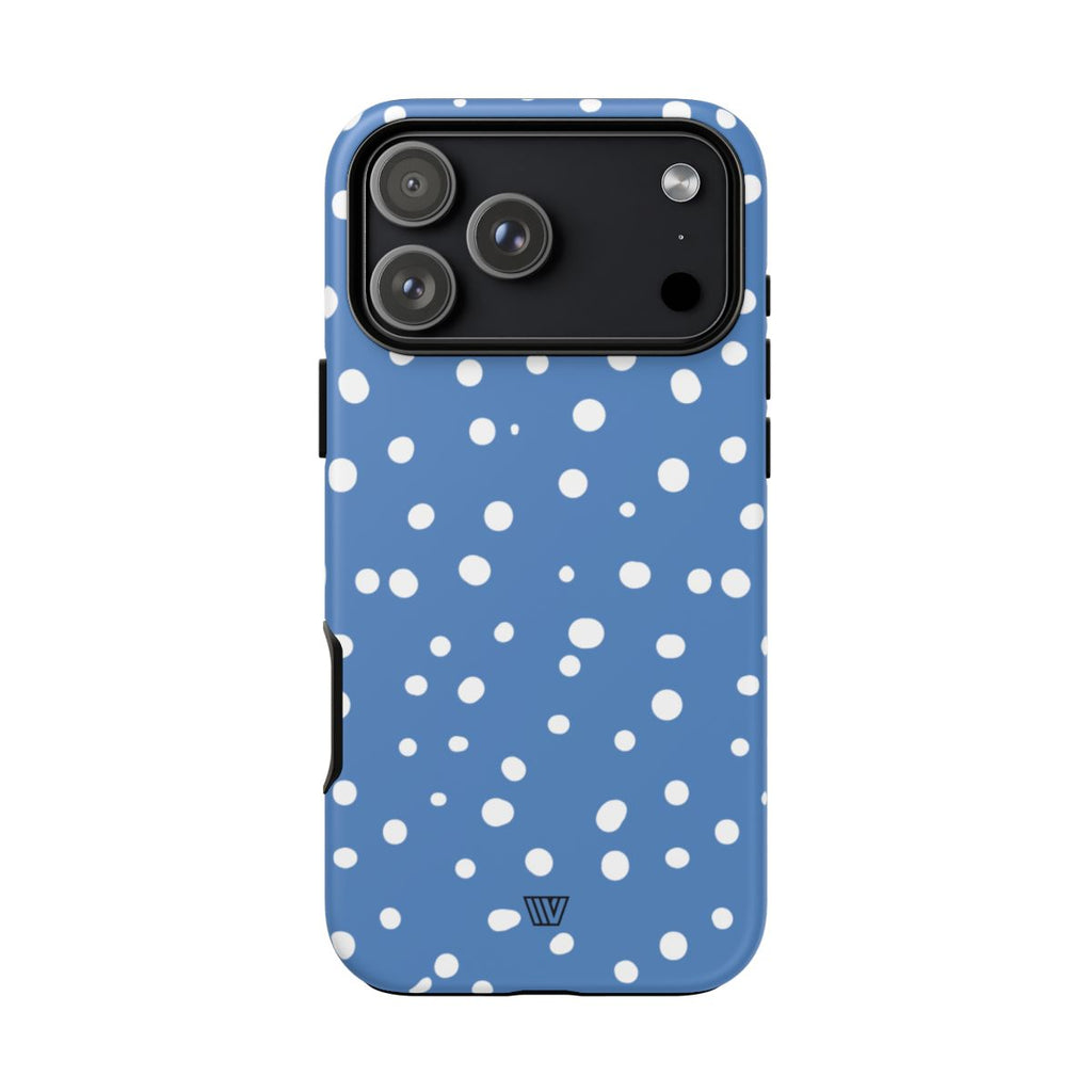 DUSTY BLUE DOTS | Tough Phone Case