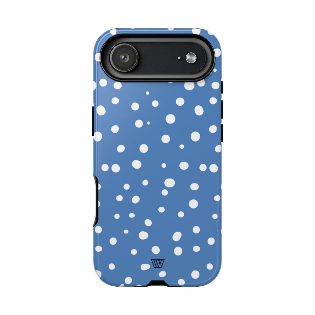 DUSTY BLUE DOTS | Tough Phone Case