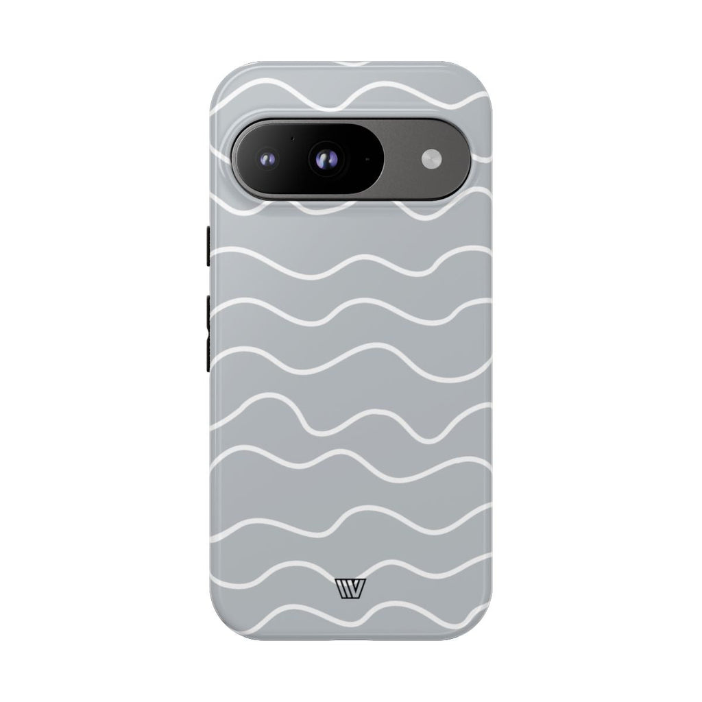 GRAY WAVES | Tough Phone Case