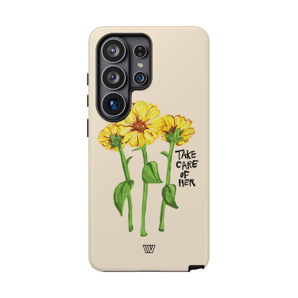 TAKE CARE OF HER | Tough Phone Case