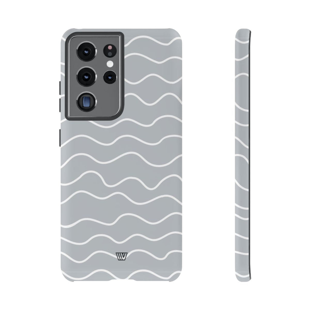 GRAY WAVES | Tough Phone Case