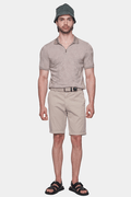 The Mercerized Cotton Polo (Pale Beige)