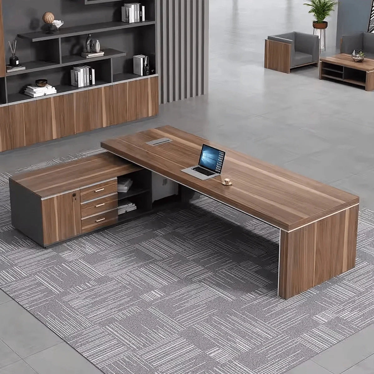Belford · Modern Executive L-Shaped Desk
