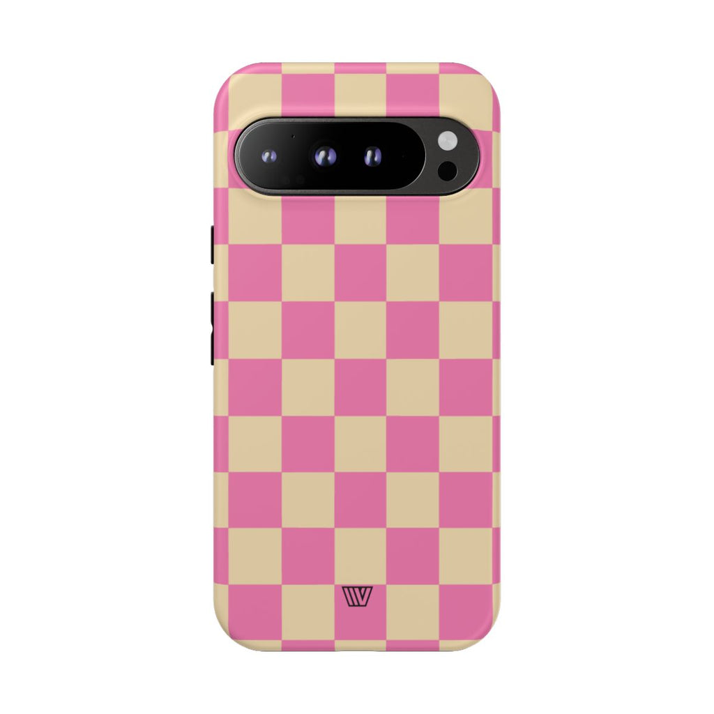 PINK TAN CHECKERBOARD | Tough Phone Case