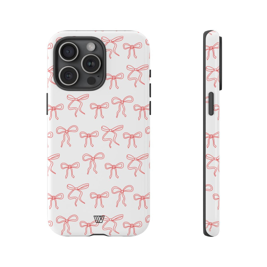 RED RIBBON CHARM | Tough Phone Case