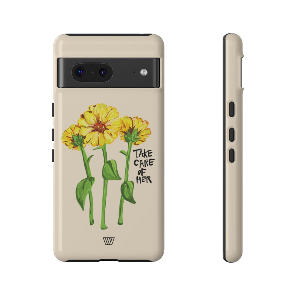 TAKE CARE OF HER | Tough Phone Case