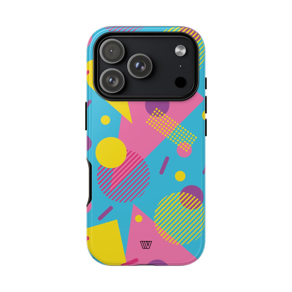 80s / 90s RETRO PATTERN LIGHT BLUE | Tough Phone Case
