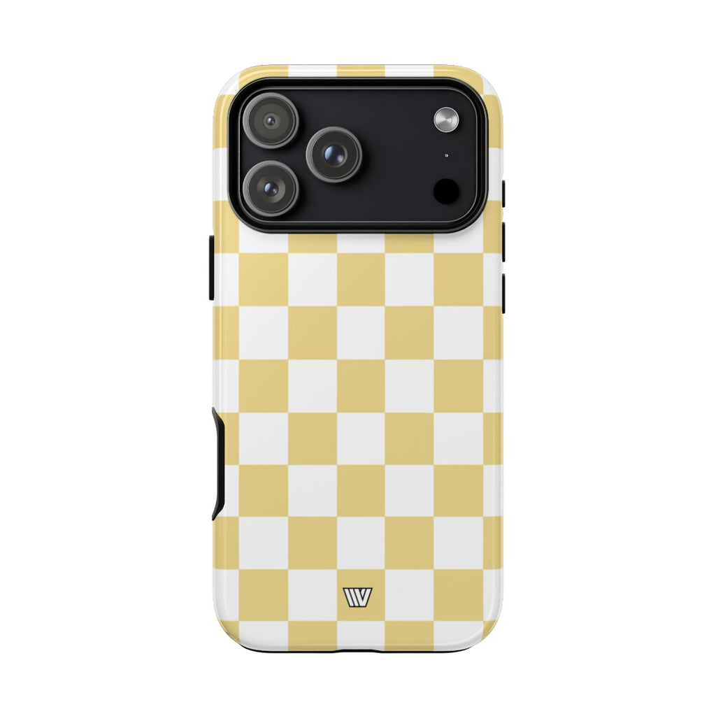 BANANA YELLOW CHECKERBOARD | Tough Phone Case