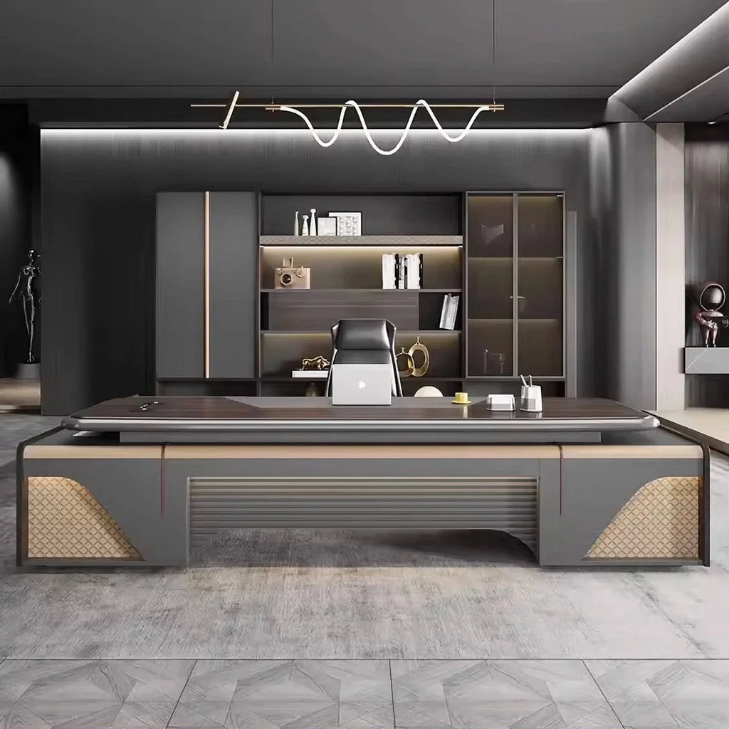 Stellan · Modern L-Shaped Executive Desk