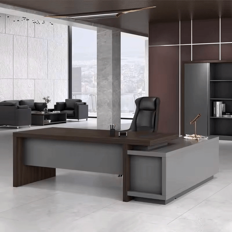 Elmore · Modern L-Shaped Executive Desk