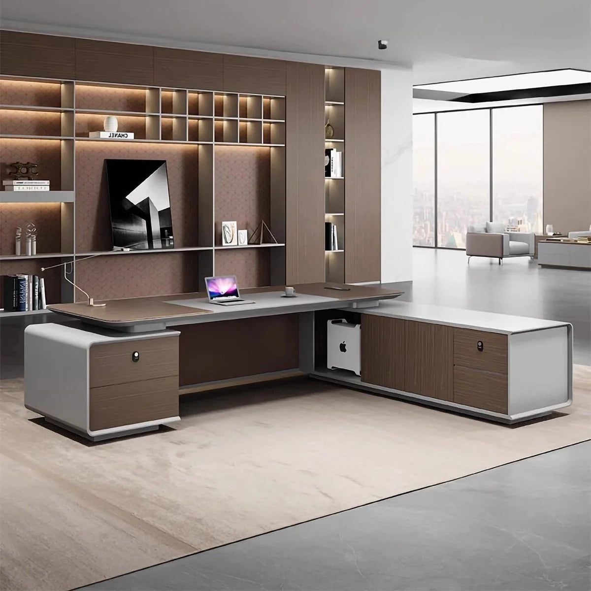 Twilley · Modern L-Shaped Executive Desk