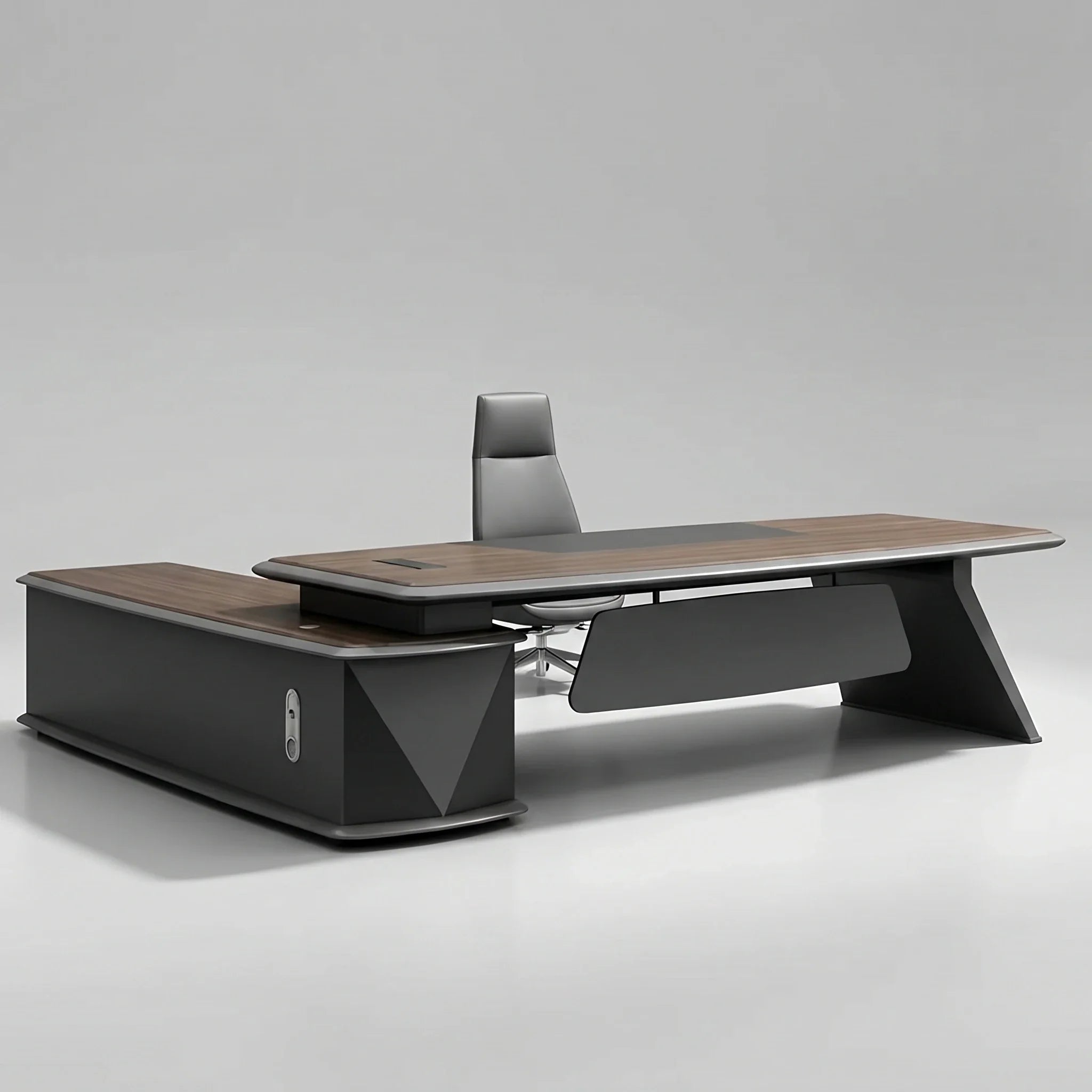 Alwin · Modern L-Shaped Executive Desk