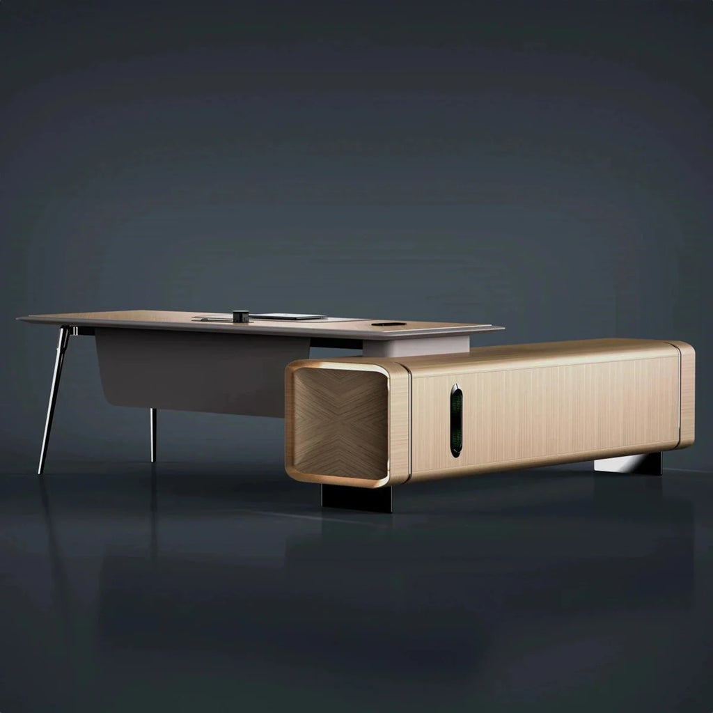 Symra · Modern L-Shaped Executive Desk
