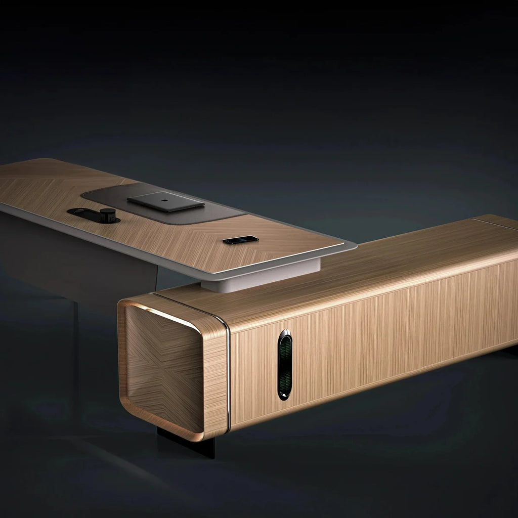 Symra · Modern L-Shaped Executive Desk