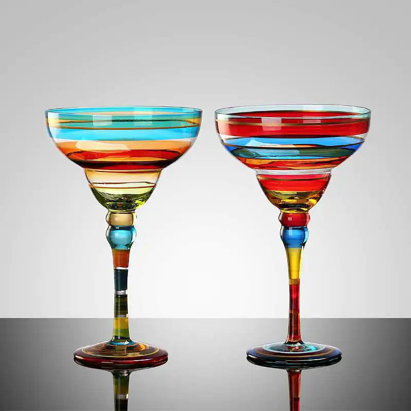 Cristal Handmade Artisan Margarita Glasses