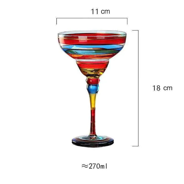 Cristal Handmade Artisan Margarita Glasses