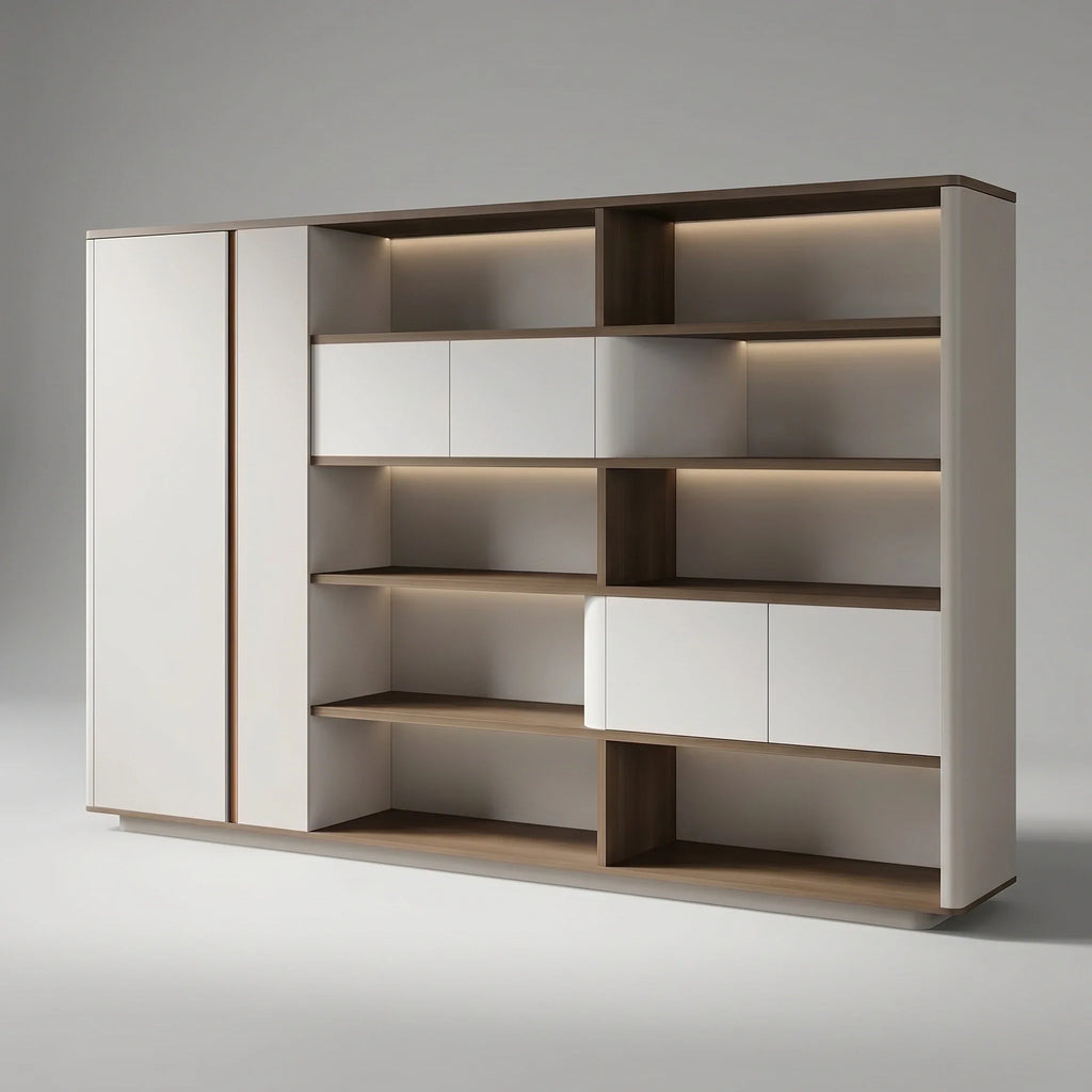 Zion · Office Shelves w/ Lighting & Storage