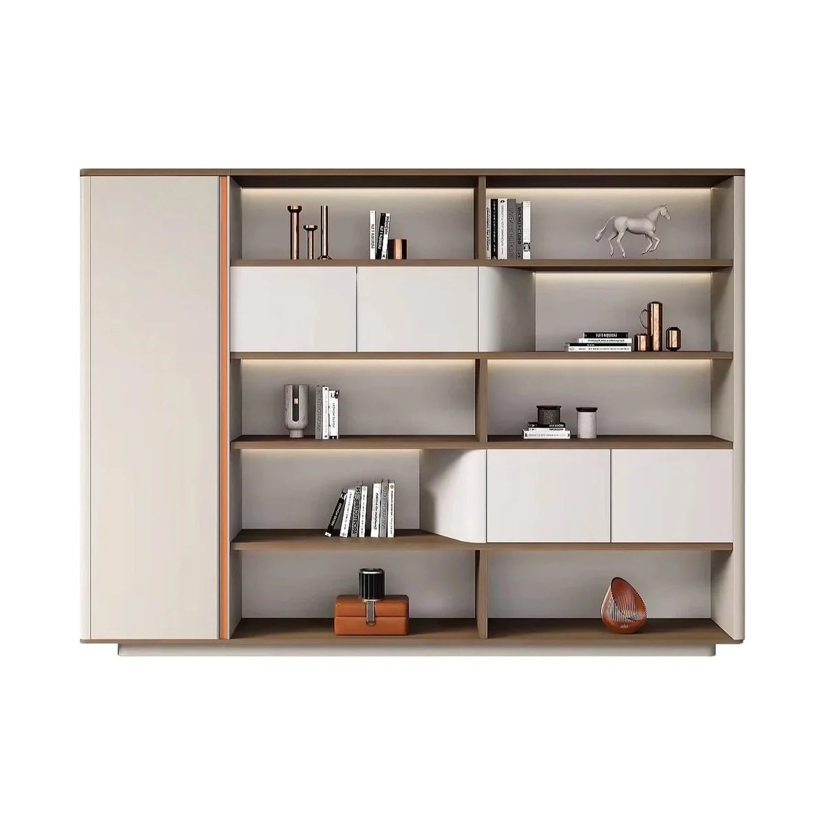 Zion · Office Shelves w/ Lighting & Storage